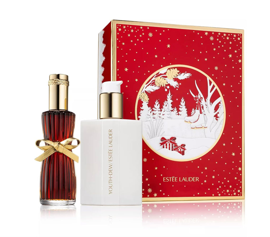 ESTEE LAUDER YOUTH-DEW RICH LUXURIES 2PC SET (2.25 OZ EDP SPRAY + 3.12 OZ BODY SATINEE)