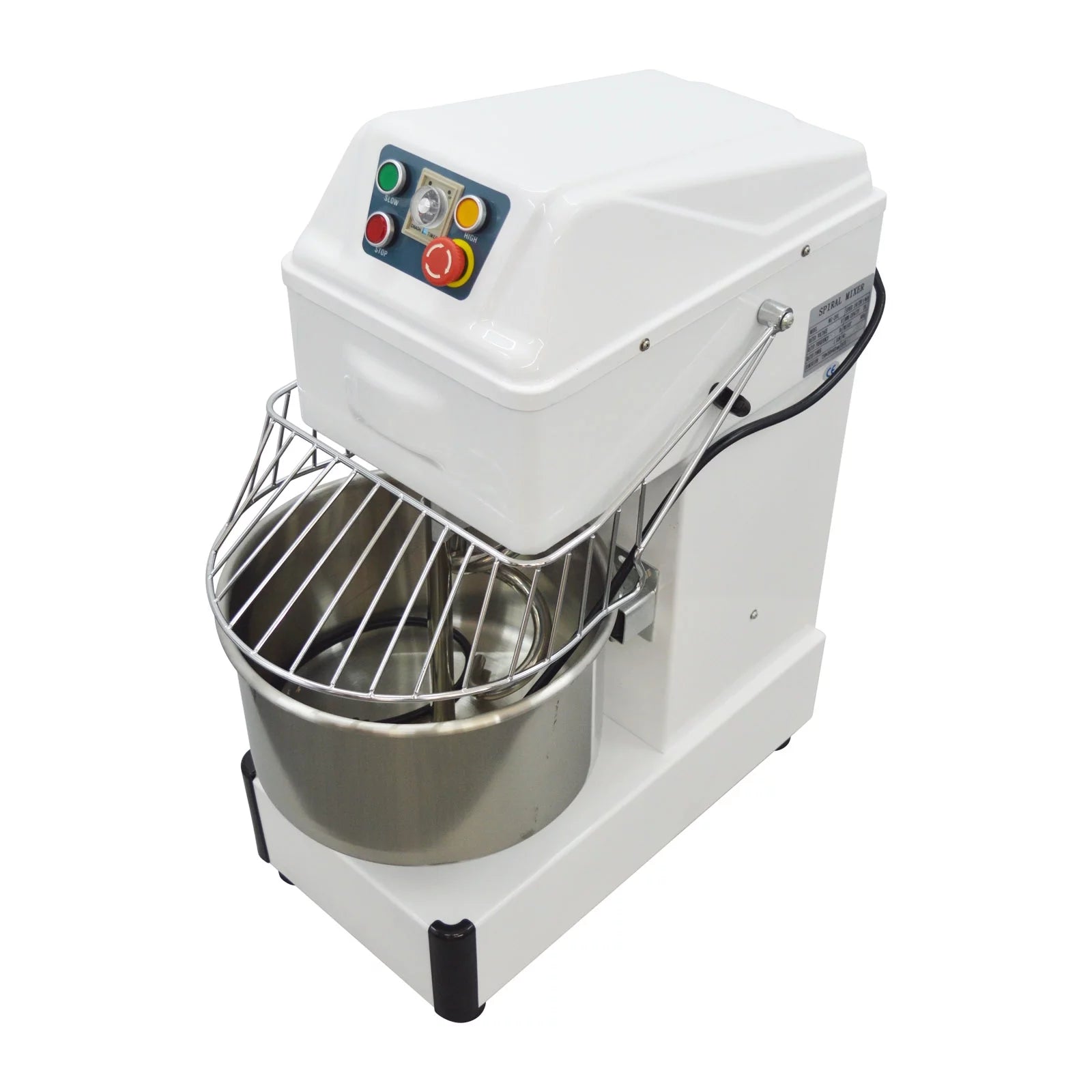 INTSUPERMAI Dough Mixer 21QT Kneading Machine for Bakeries Restaurants Pizzeria A801