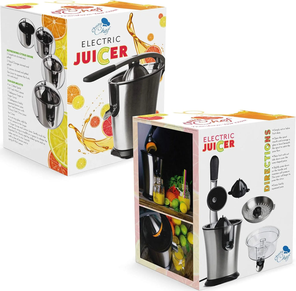 Electric Citrus Juicer Stainless Steel Fruit Squeezer for Orange Lemon Lime B3206