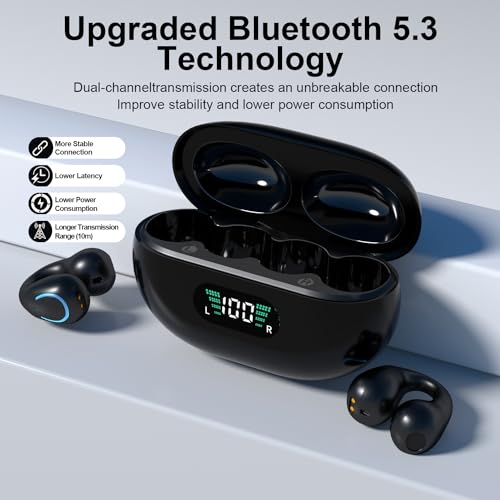 Open Ear Bone Conduction Headphones Bluetooth 5.3 Wireless with Mic G81520