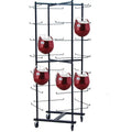 Champion Sports Rolling Football Helmet Rack
