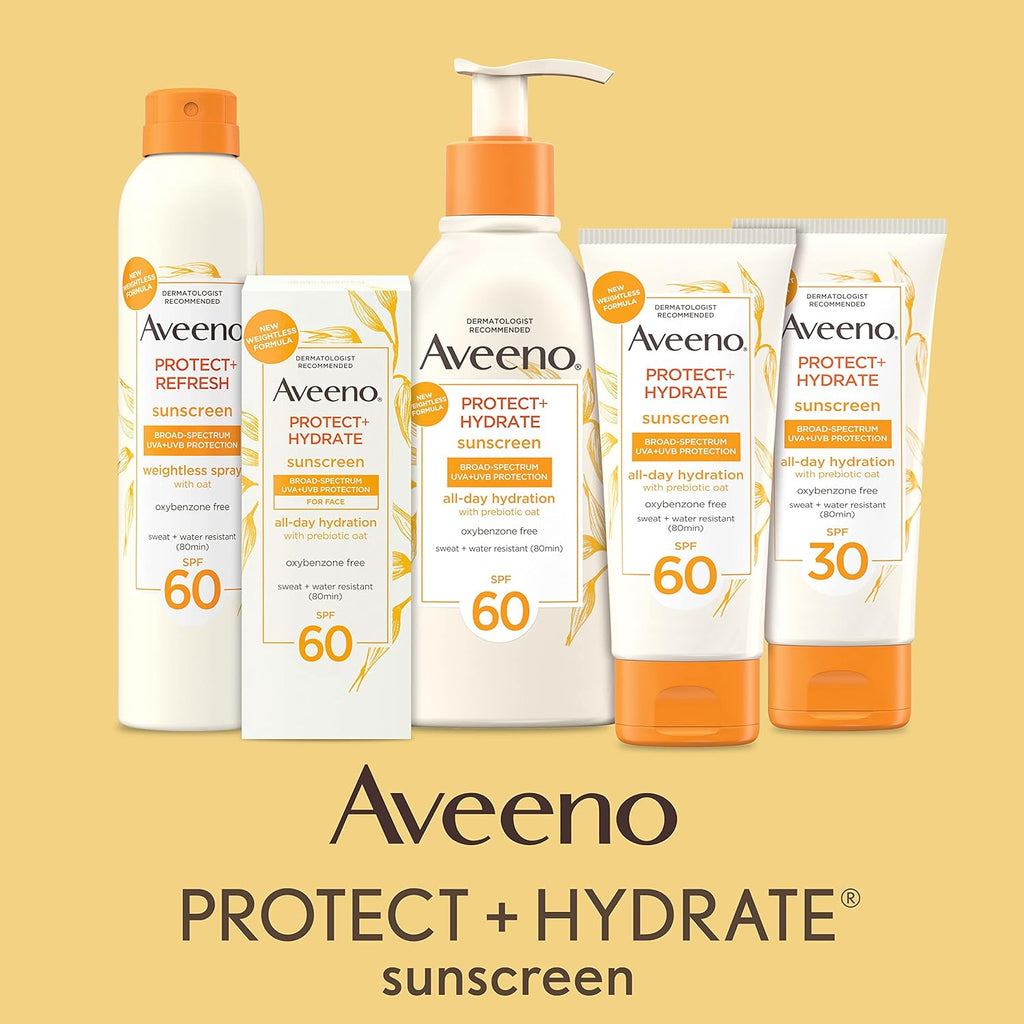 Aveeno Protect + Hydrate Sunscreen Body Lotion SPF 60, 12 FL OZ B362056
