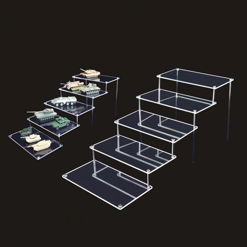 Transparent Acrylic Display Riser Shelf, 5 Tier E11517