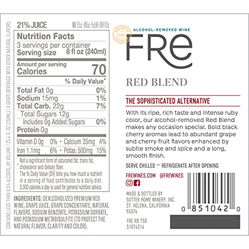 FRE Red Wine Blend Alcohol-Removed 750mL N582231