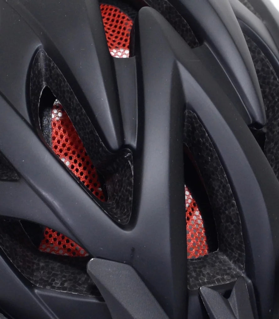 Kent Bicycles Adult Bike Helmet, Matte Black/Red N747