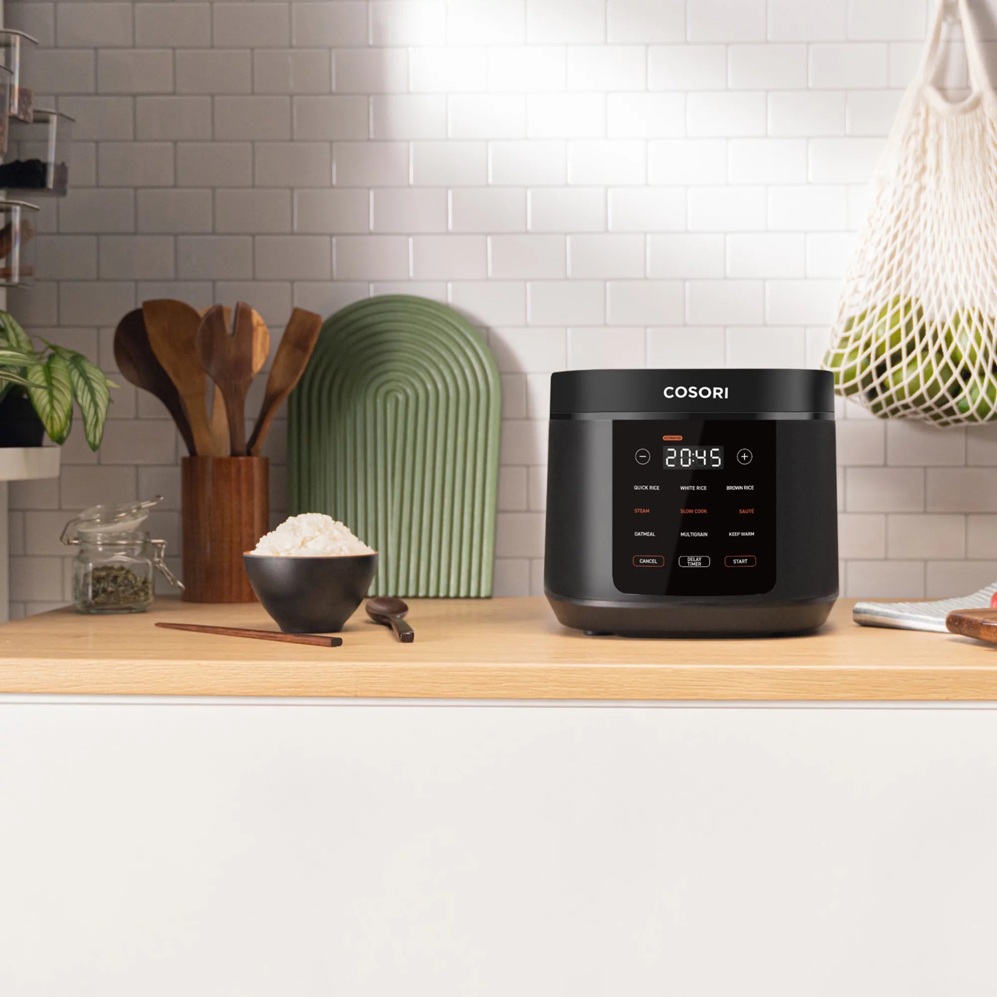 COSORI 5.0-Quart Rice Cooker with 9 Cooking Functions, Touch Control C103