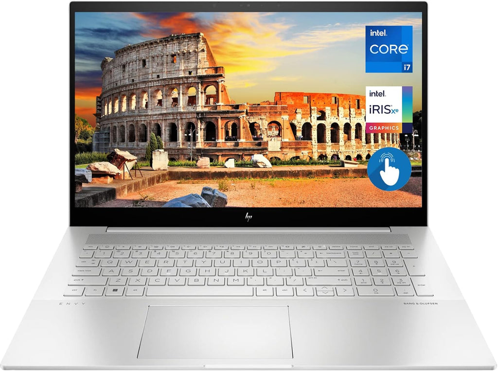 HP ENVY Laptop, 17.3" Full HD Touchscreen, 12th Gen Intel Core i7-1260P, 16GB DDR4 RAM, 1TB PCIe SSD, IR Camera, HDMI, Backlit Keyboard, Wi-Fi 6, Windows 11 Home, Silver