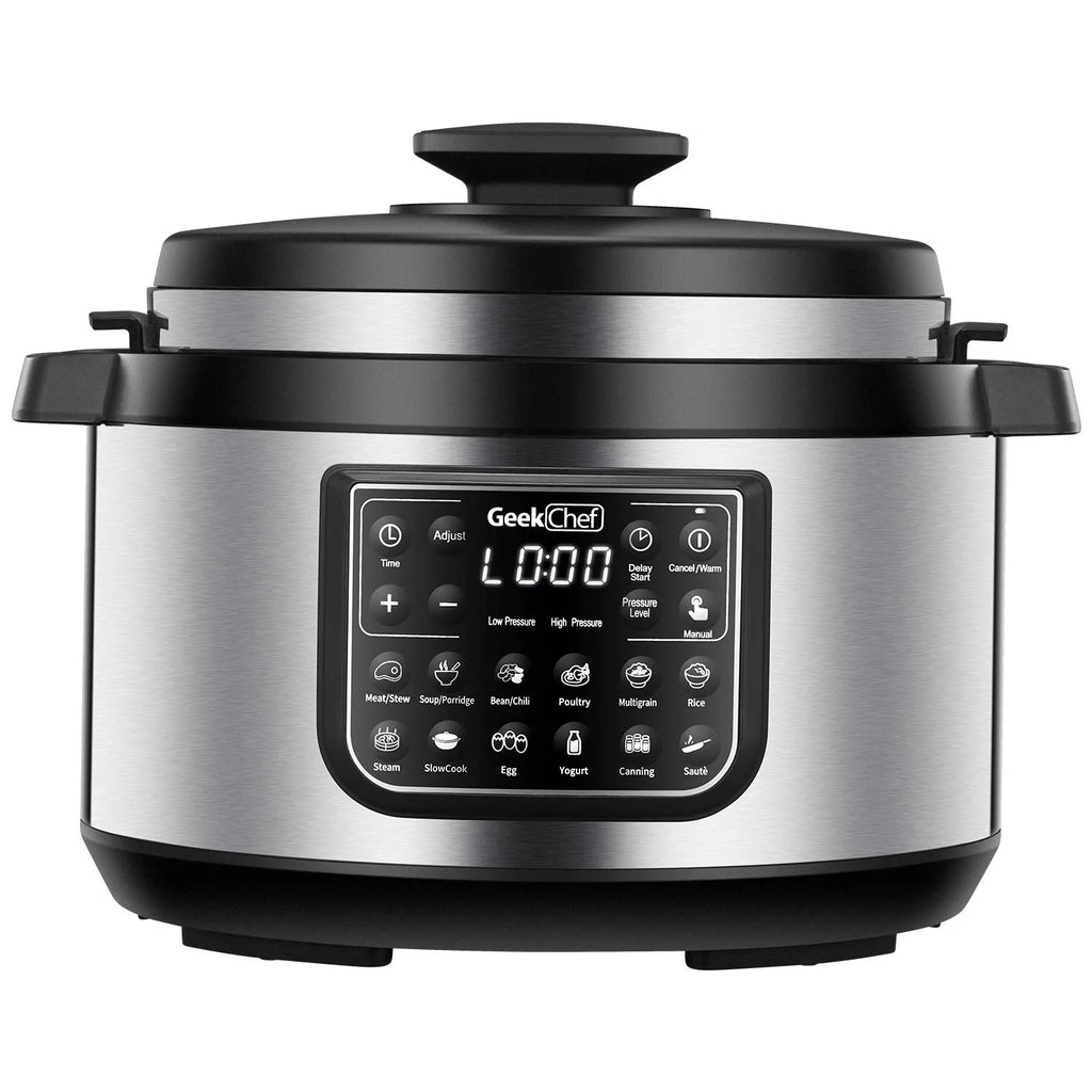12-In-1 Electric Pressure Cooker，Multi-Function Programmable Pressure Cooker, Slow Cooker, Rice Cooker, Wok, Steamer, Heating Pot, Stainless Steel