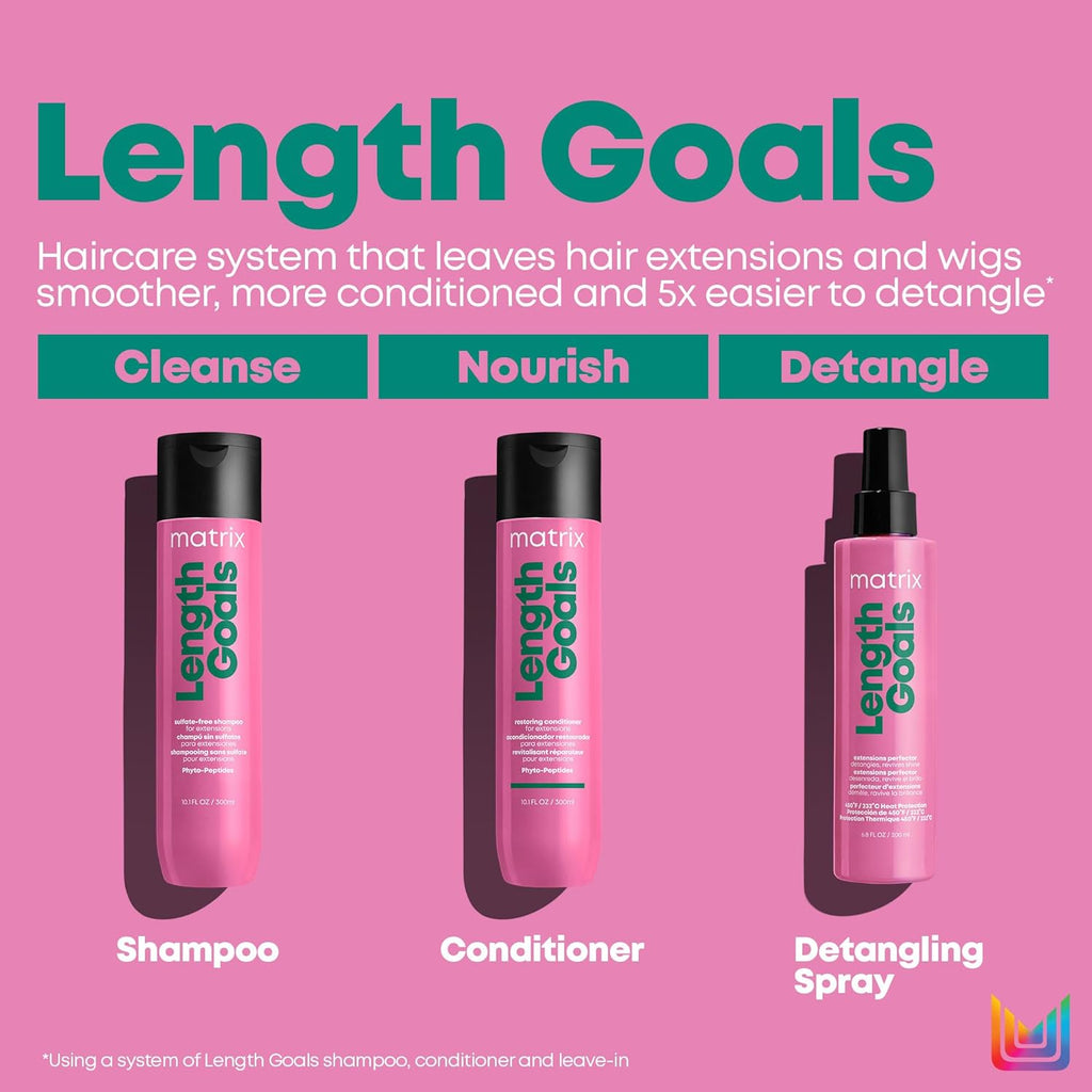 Matrix Length Goals Shampoo for Hair Extensions and Wigs, Sulfate-Free, 10.1 Fl. Oz. W95338