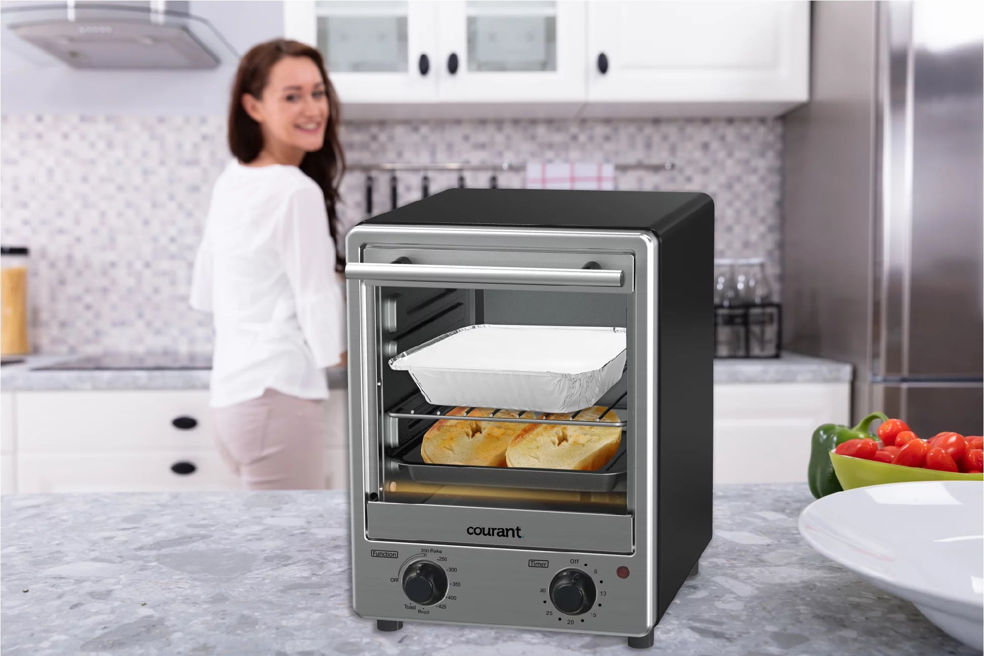 Courant TO-1236 Toastower 4 Slice Toaster Oven M8919