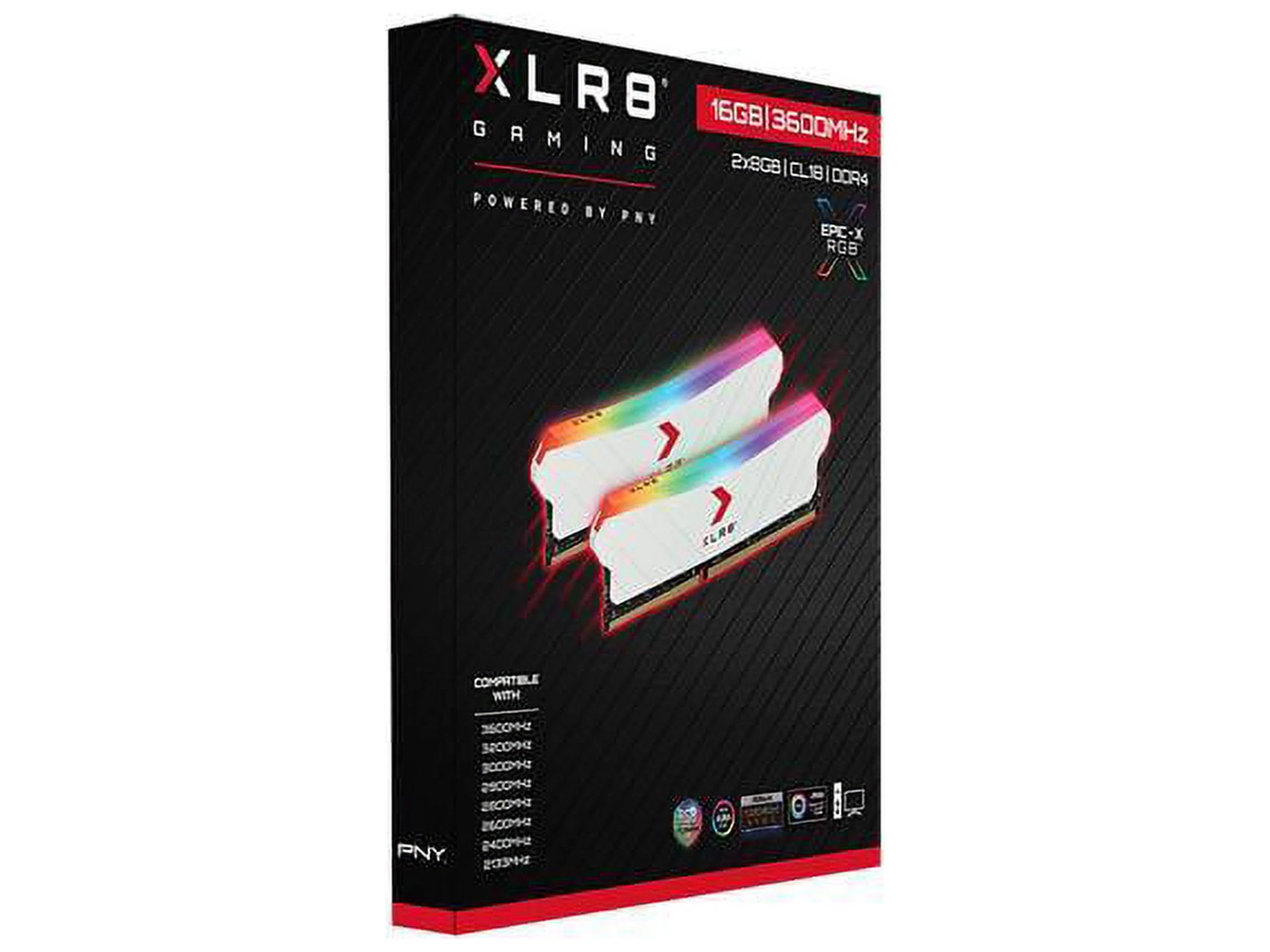 PNY XLR8 Gaming EPIC-X RGB 16GB DDR4 3600 Desktop Memory R8938