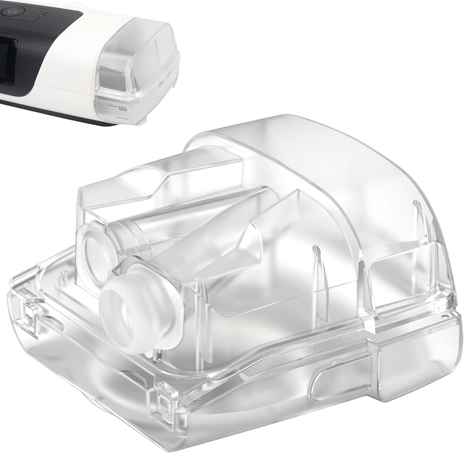 Improved Water Chamber for Air Sense 11, HumidAir Water Tub for S11 Series, 380ml Upgraded Standard Humidifier Tub Container,Great-Value Supplies by Medihealer., Transparent