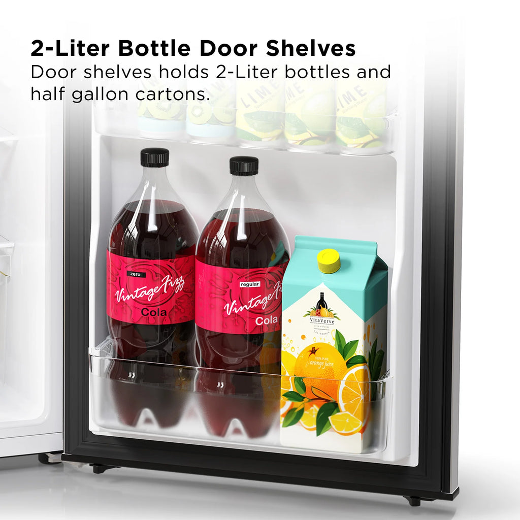 TCL 4.5 Cu. ft. Two Door Refrigerator, Stainless Look Z952853