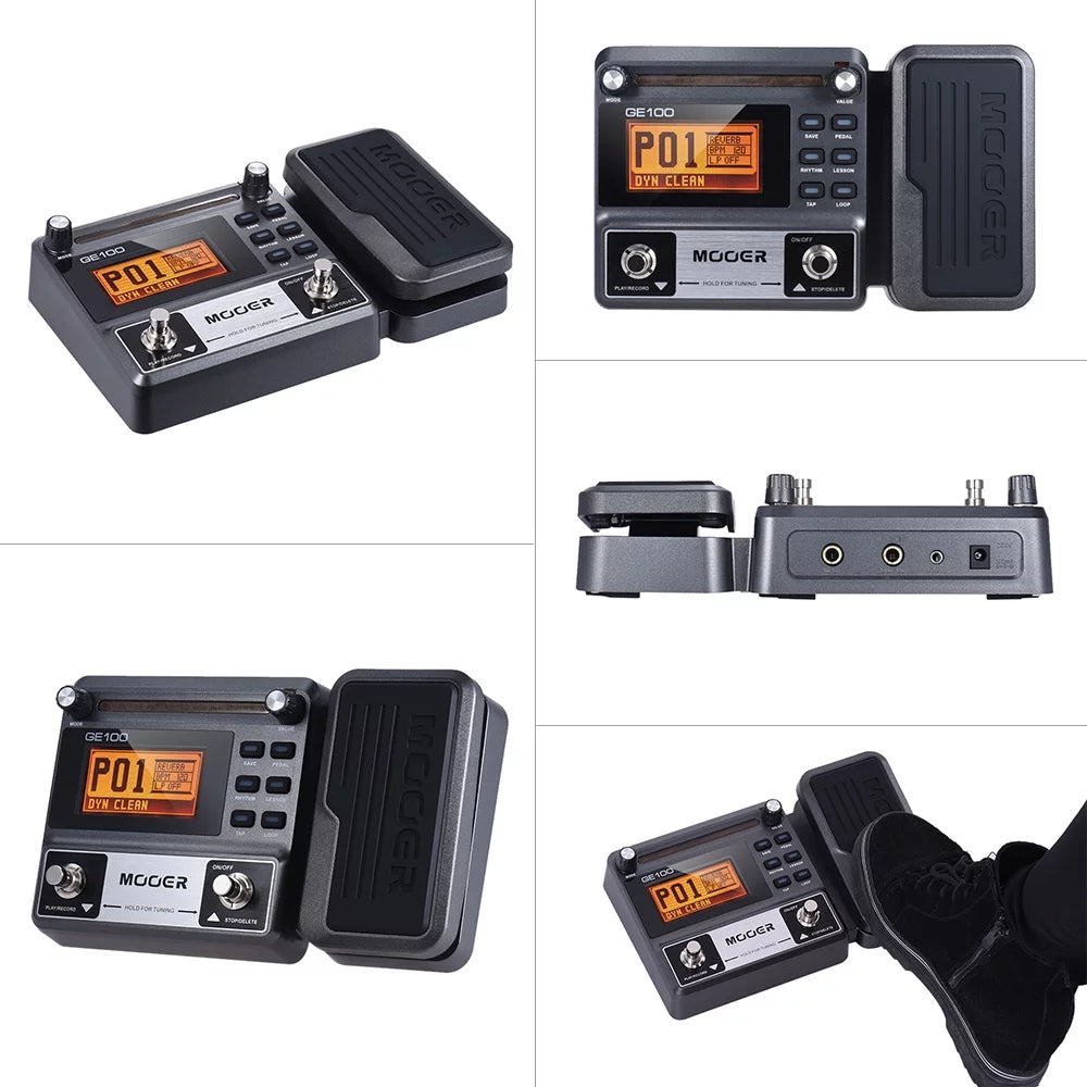 MOOER GE100 Guitar Multi-effects Processor Pedal with Loop Recording H695