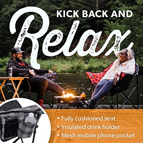 Kuma Outdoor Gear Lazy Bear Heated Chair Red Plaid I39963