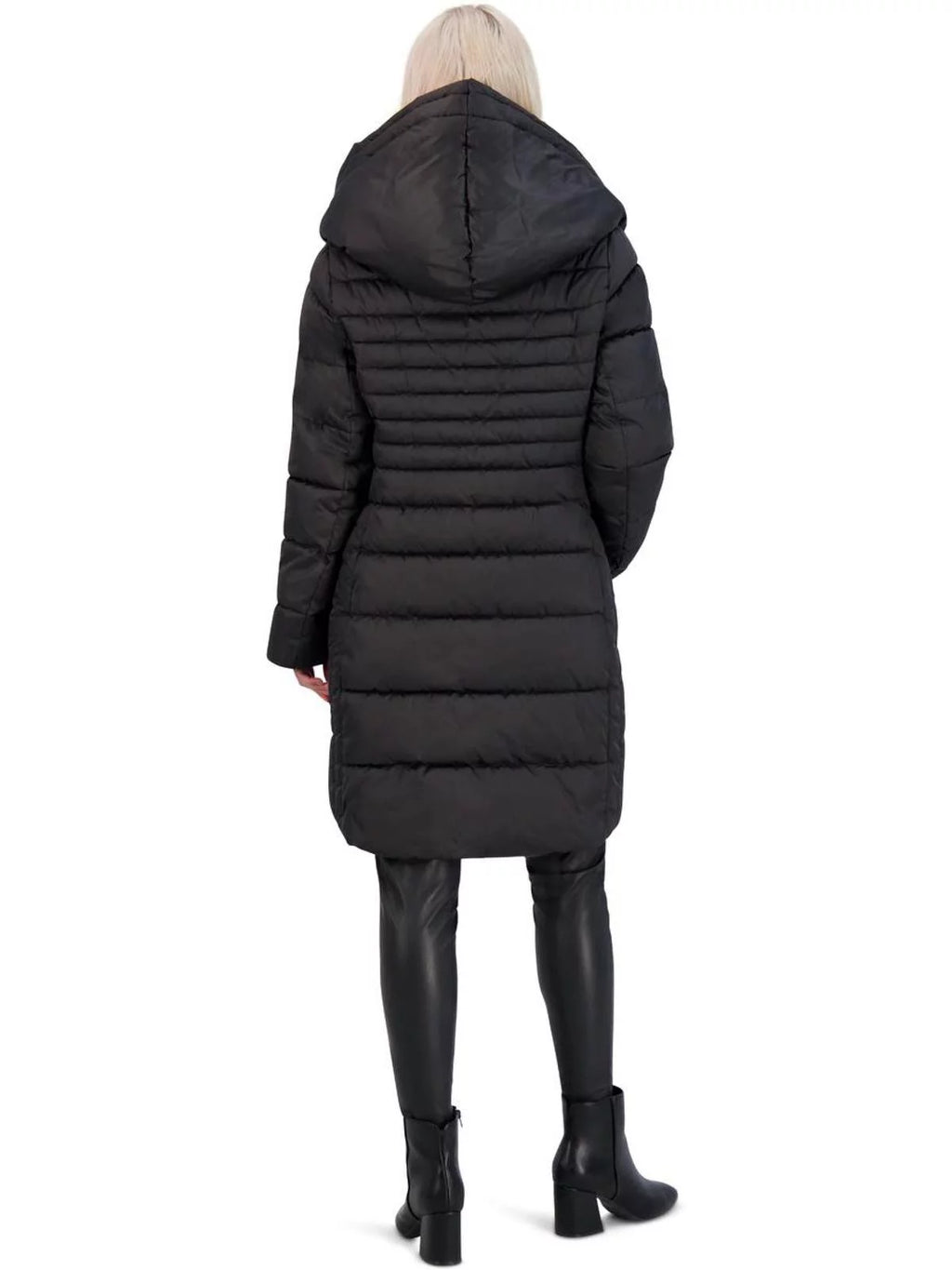 Tahari Casey Women's Fitted Quilted Puffer Coat O8013