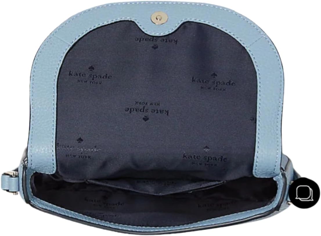 Kate Spade New York Leila Mini Flap Crossbody Polished Blue H597478