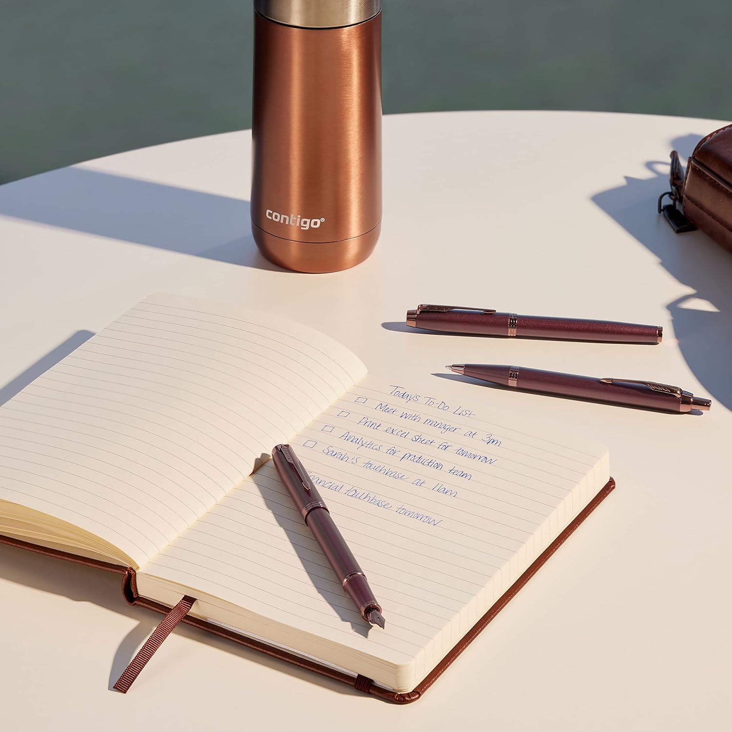 Parker IM Monochrome Fountain Pen Medium Point Burgundy Q281