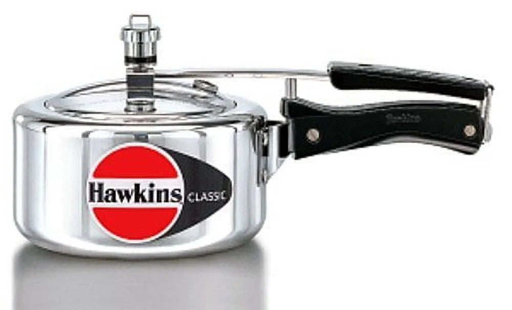 Hawkins Classic Aluminum New Improved Pressure Cooker, 2-Liter