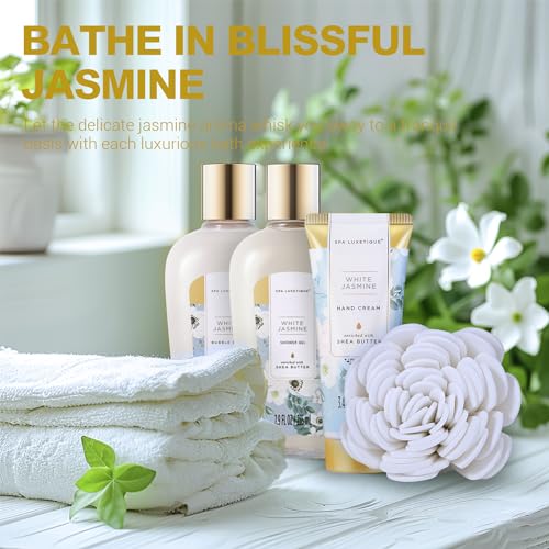 Spa Luxetique Gift Set for Women - 15pcs Luxury Spa Kit with Bath Bombs, Hand Cream and Tote Bag H922
