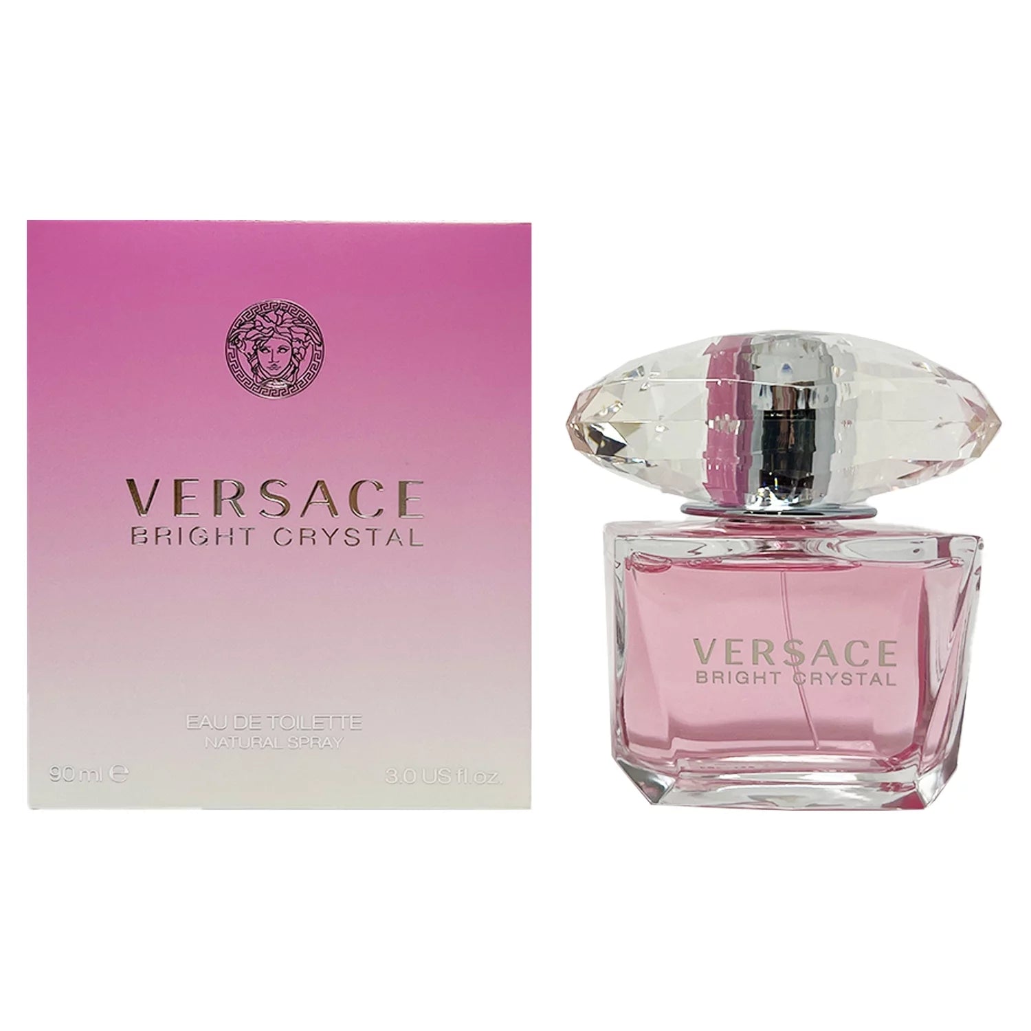 Versace Bright Crystal Eau de Toilette Spray for Women, 3 oz W272