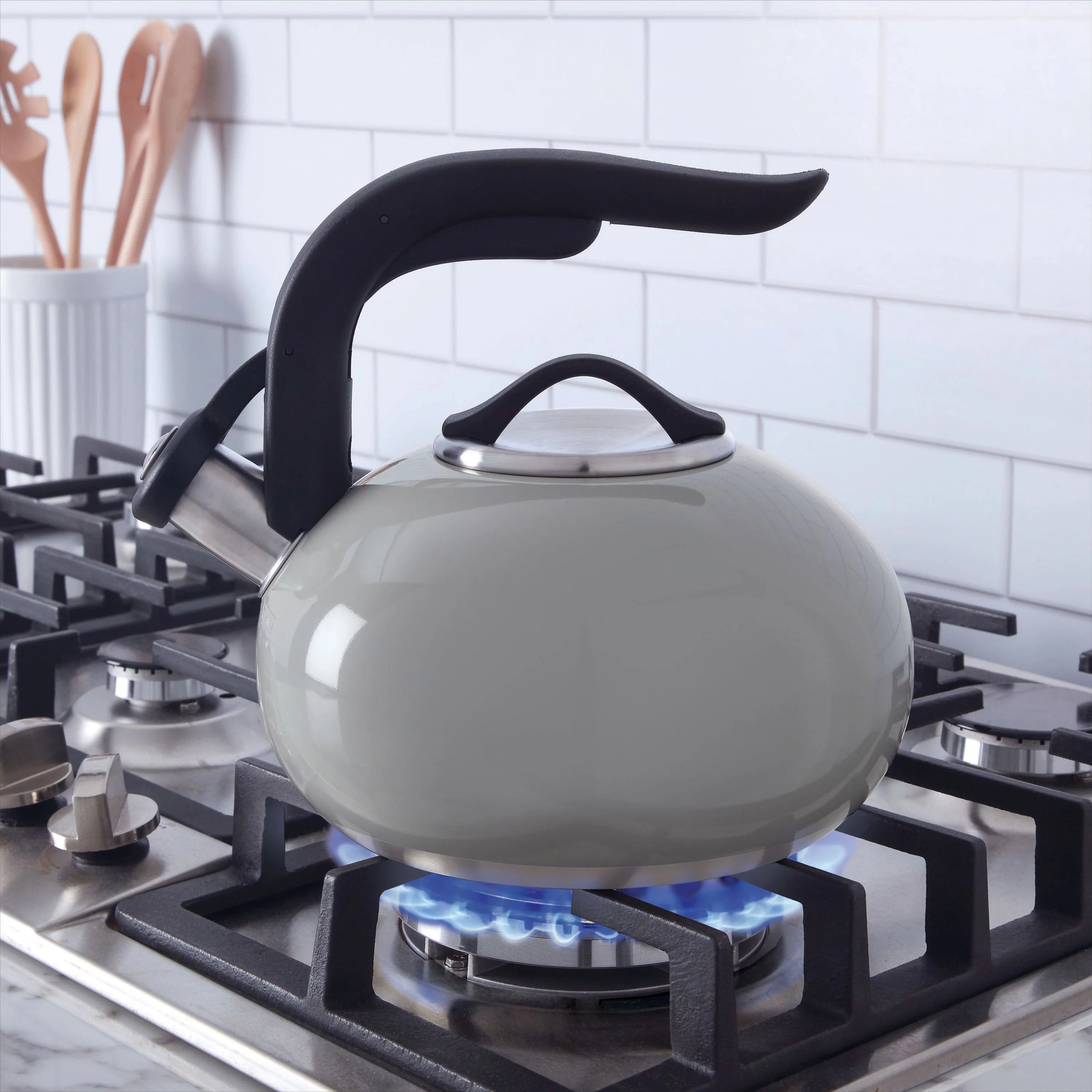 Copco 1.8-quart Arc Stainless Steel Tea Kettle, Light Grey G104