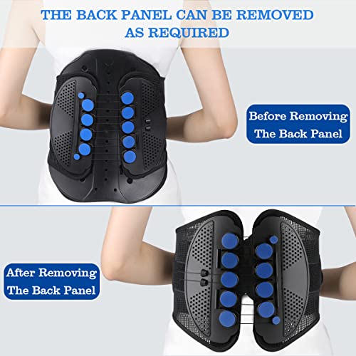 Nvorliy LSO Lower Back Brace for Women & Men, Adjustable Compression Support, X-Large Q2873