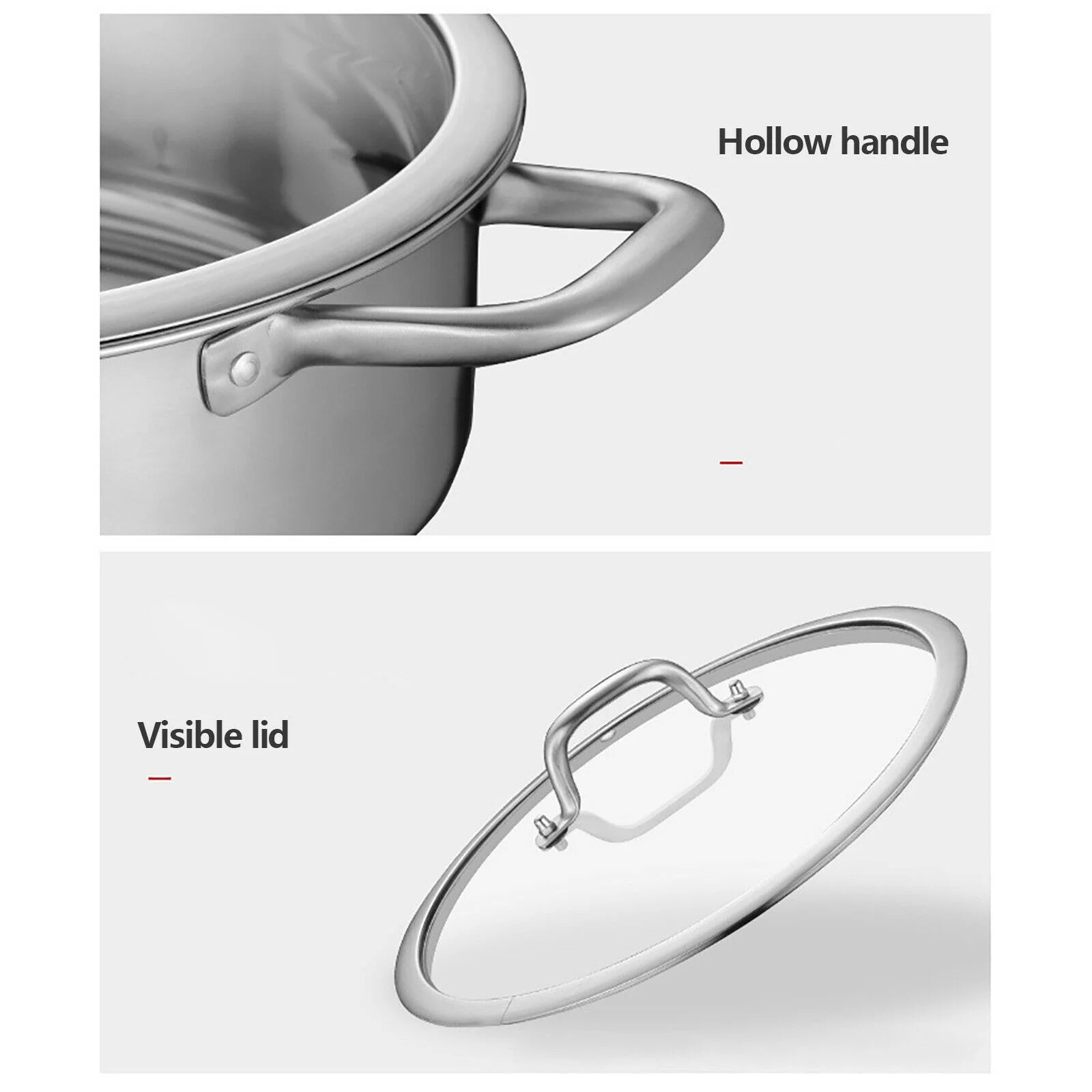 Stainless Steel Shabu Hot Pot for Induction & Gas Stove B9008