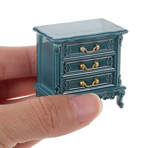 Healvian Wood Dresser Miniature Cabinet Dollhouse Vintage Furniture Chest of Drawer Q164295