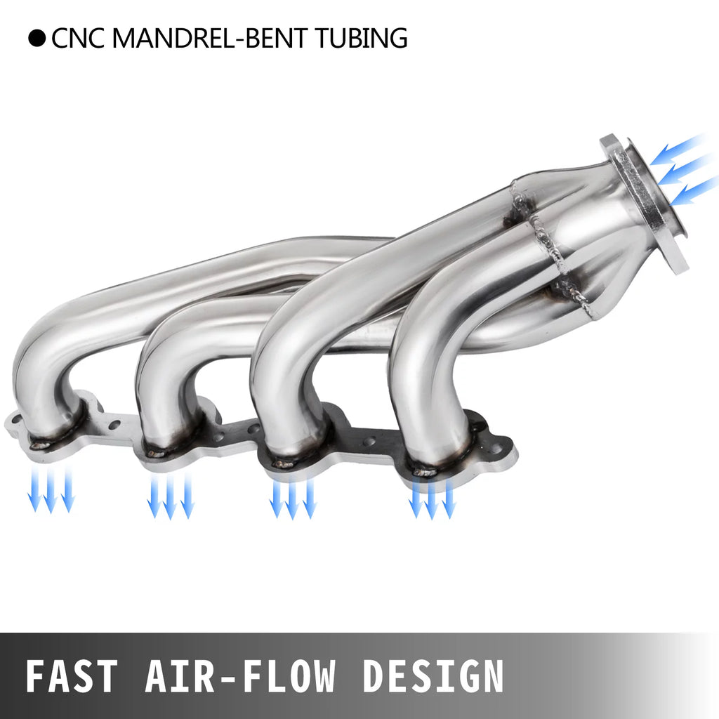 VEVOR Exhaust Header Set 1 3/4" Stainless Steel for Chevy LS1 LS2 LS3 F58712