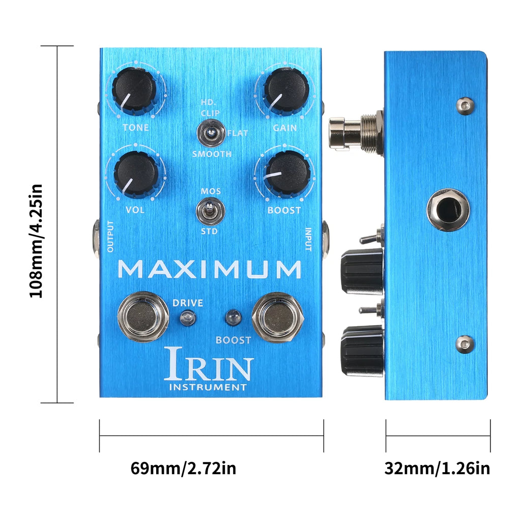 OWSOO Overdrive Guitar Effect Pedal with Toggle Mode Switch W978