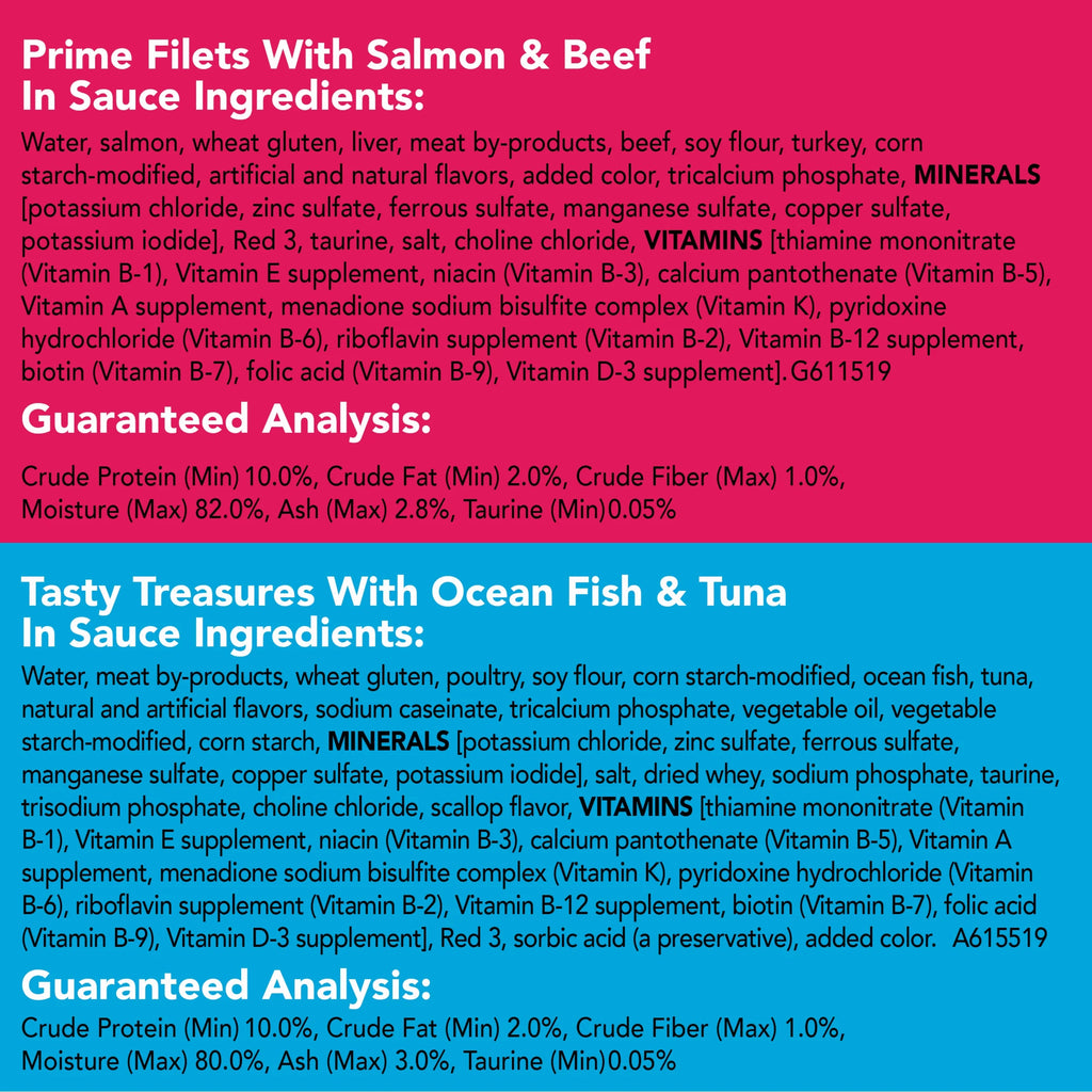 Purina Friskies Fish-A-Licious Wet Cat Food Variety Pack, 5.5 oz Cans C4449