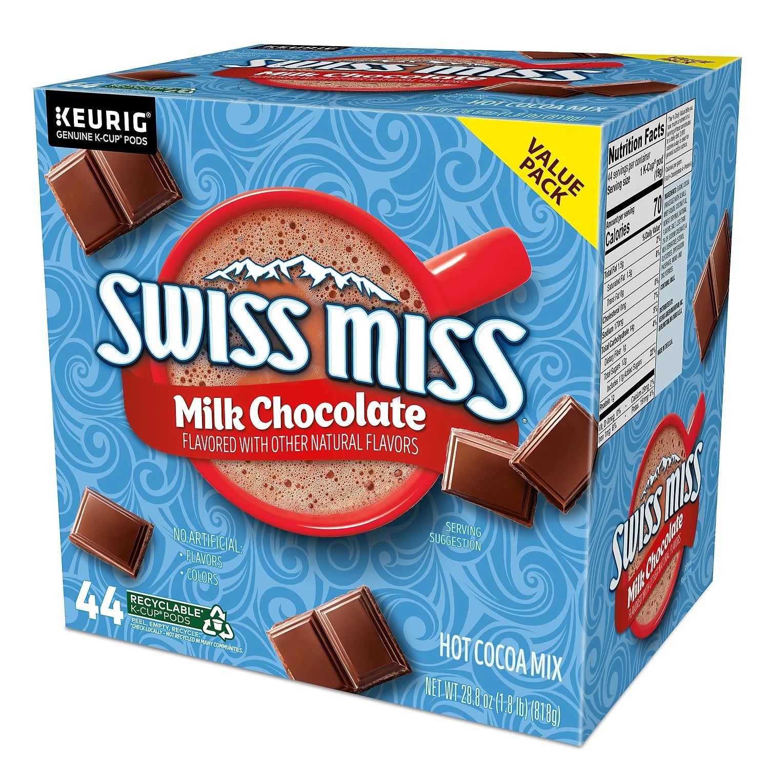 Swiss Miss Milk Chocolate K-Cups 16-pk for Keurig V457