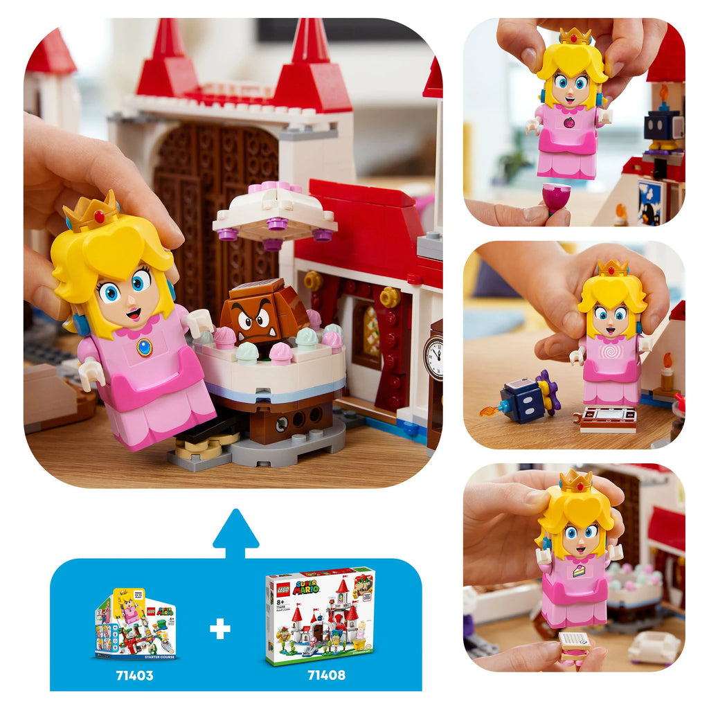LEGO Super Mario Peach’s Castle Expansion Set 71408, Buildable Toy for Kids 8+ N8010