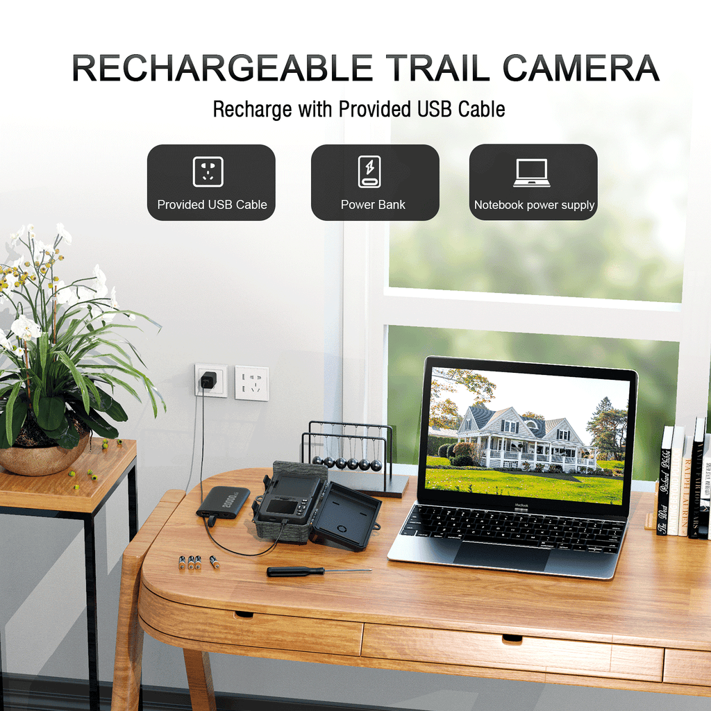 CAMPARK Solar Powered 4K WiFi Trail Camera with Night Vision I245