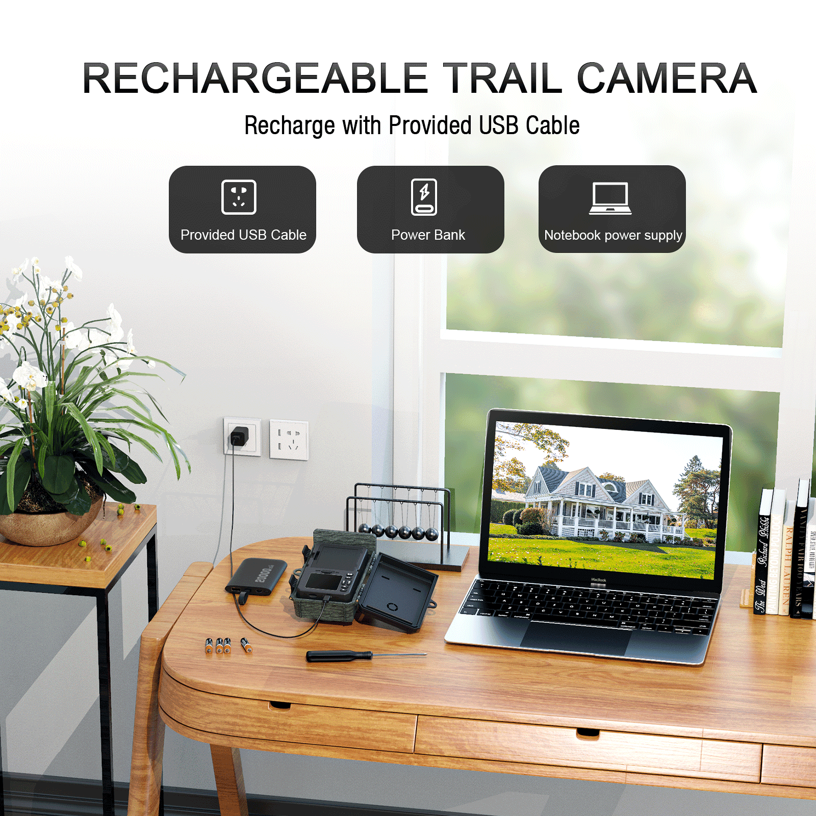 CAMPARK Solar Powered 4K WiFi Trail Camera with Night Vision I245
