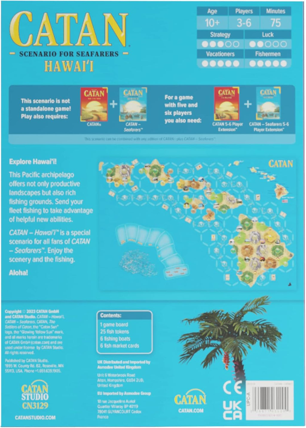 CATAN Hawai'i Scenario Expansion for CATAN Seafarers M5187