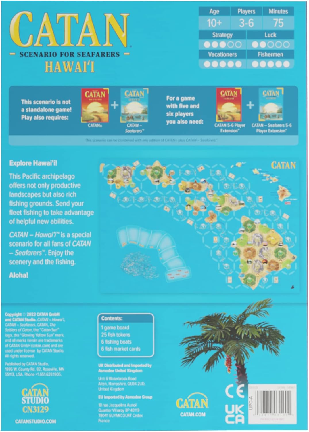 CATAN Hawai'i Scenario Expansion for CATAN Seafarers M5187