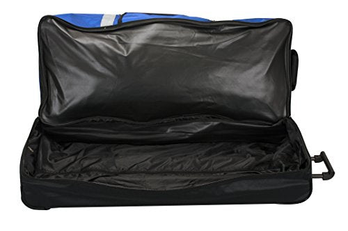 Rockland Drop Bottom Rolling Duffel Bag, Navy, 40-Inch Z748