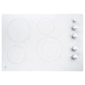 GE Appliances JP3530TJWW 30 Inch Electric Smoothtop Cooktop White