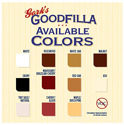Water-Based Wood & Grain Filler - Neutral Base - 1 Quart by Goodfilla B198625