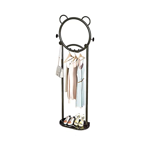 Home Furnishing Coat Rack Unique Stand Coat Rack, Coat Tree, Free Standing Simple Storage Rack for Coats Hats Scarves Clothes Handbags Black Coat Rack Hat Hanger (Color : A)
