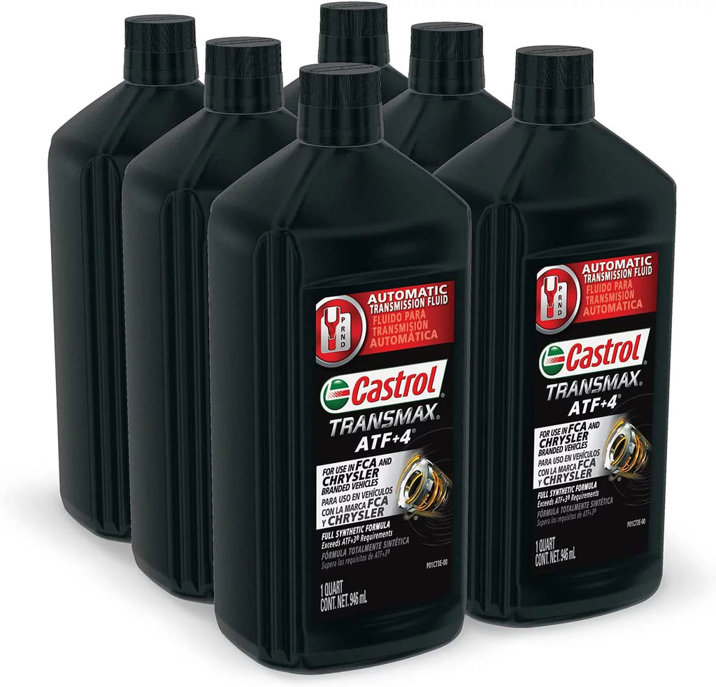 Castrol Transmax ATF +4 Automatic Transmission Fluid, 1 Quart, Case of 6 W45829