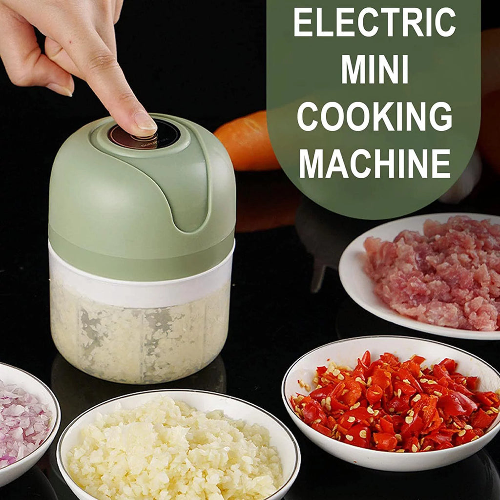 Mini Food Chopper Electric for Garlic, Pepper, Chili, Onion, Celery, Ginger, Meat Q1221