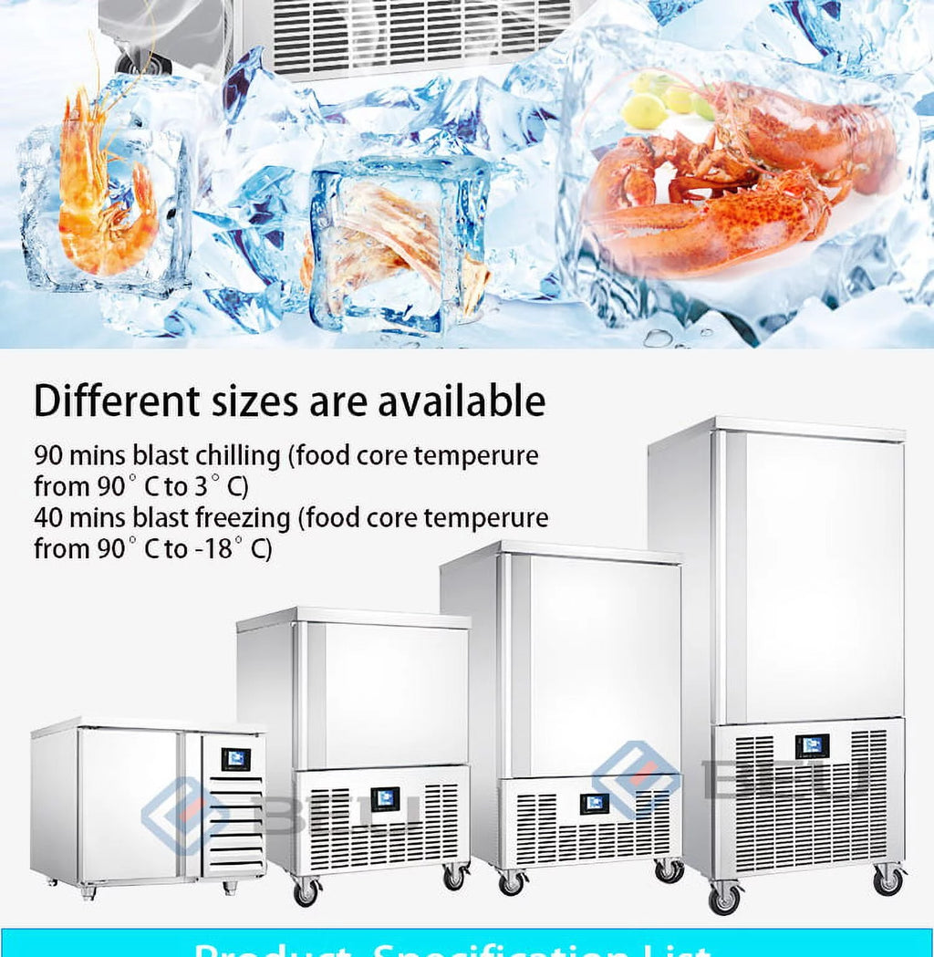Kolice Commercial 3 Trays Blast Chiller & Freezer P25125