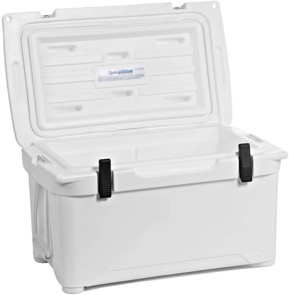 Engel Coolers ENG35 Cooler 36 Can Ice Box for Camping, Hunting, and Fishing, White W57884