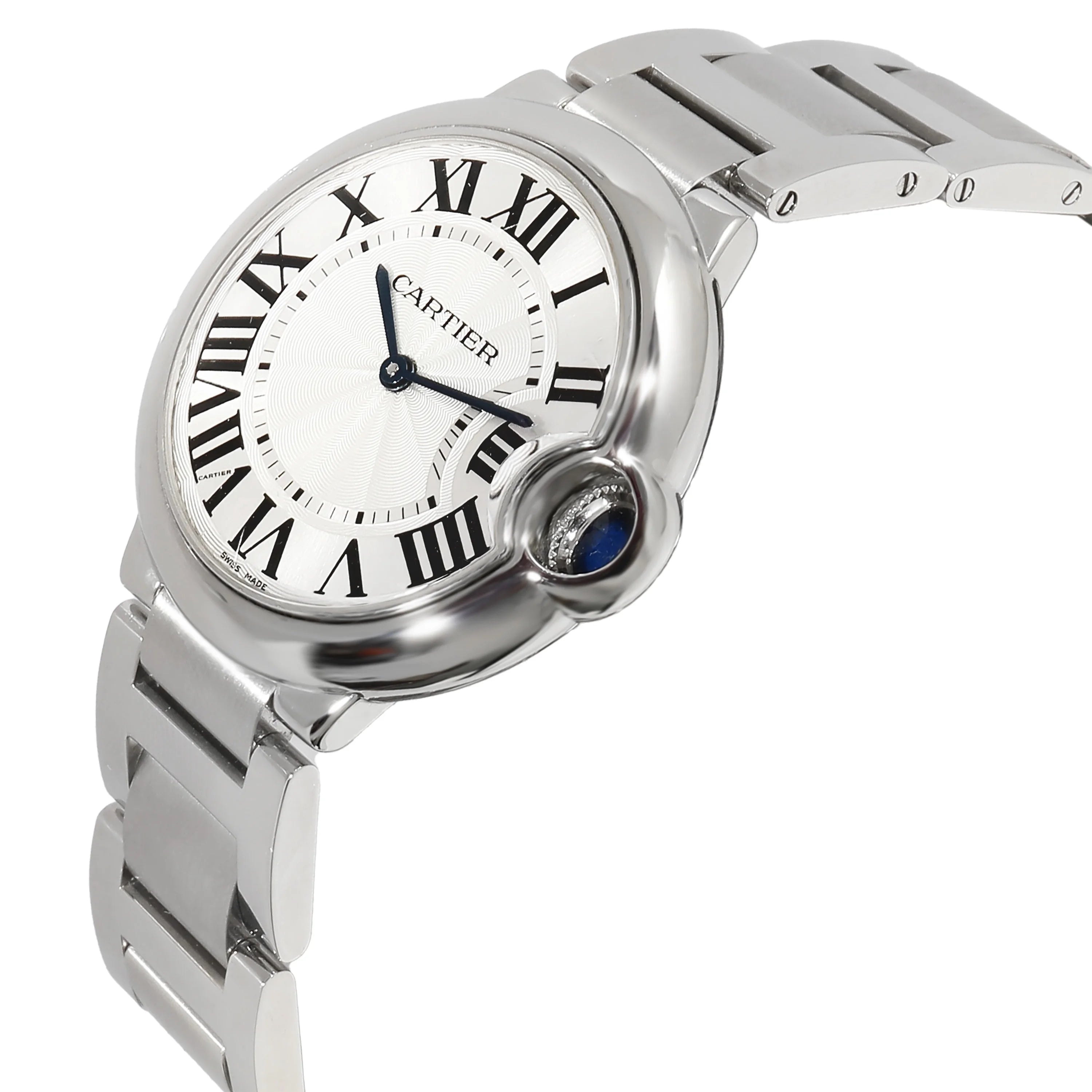 Cartier Ballon Bleu W69011Z4 Stainless Steel Unisex Watch Pre-Owned X396