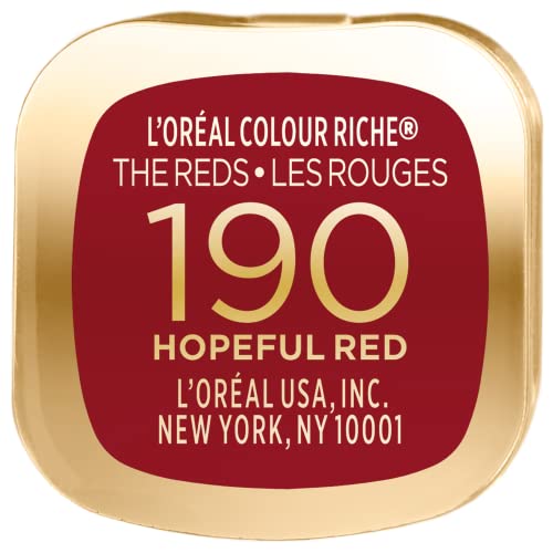 L'Oreal Paris Colour Riche Lipstick, Hopeful Red, Satin Finish O50769