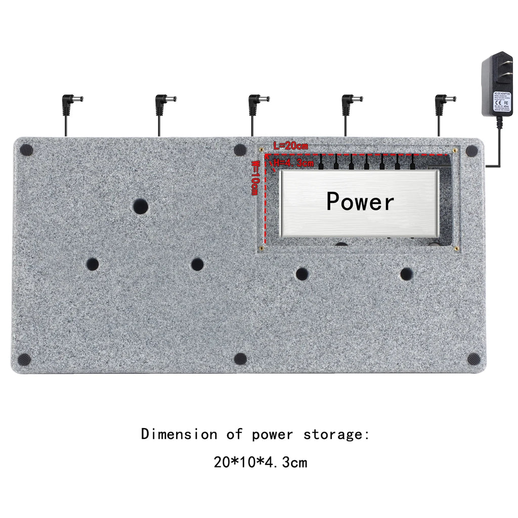 Rockhouse Sturdy Pedal Board for Most Effects Pedals H225