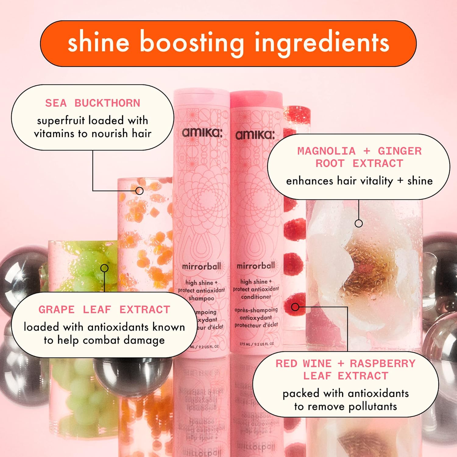 amika shine-o-sphere shine + protect routine set M68837